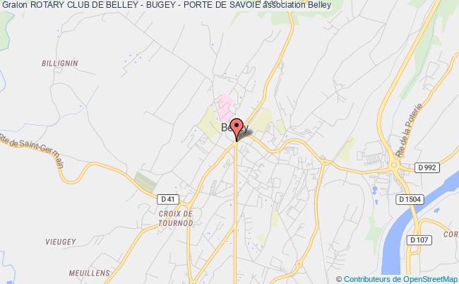 plan association Rotary Club De Belley - Bugey - Porte De Savoie Belley