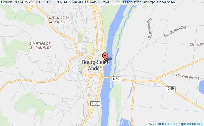 plan association Rotary-club De Bourg-saint-andeol-viviers-le Teil Bourg-Saint-Andéol