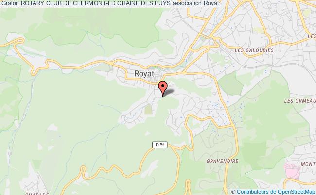 plan association Rotary Club De Clermont-fd Chaine Des Puys Royat
