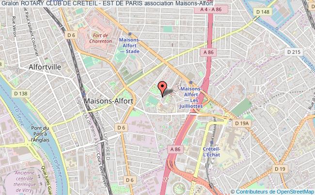 plan association Rotary Club De Creteil - Est De Paris Maisons-Alfort