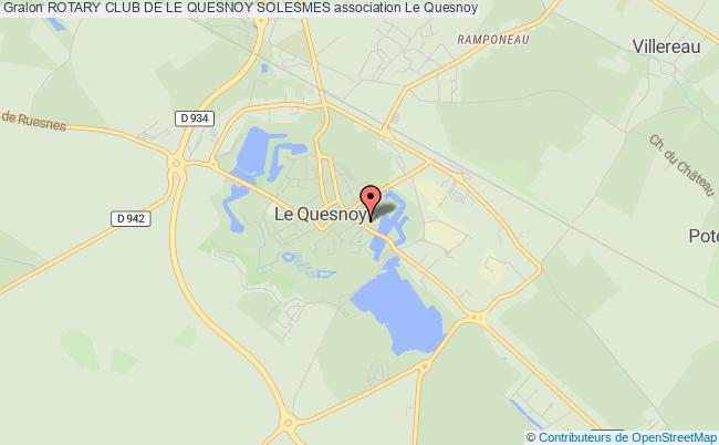plan association Rotary Club De Le Quesnoy Solesmes Quesnoy