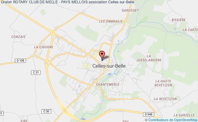 plan association Rotary Club De Melle - Pays Mellois Celles-sur-Belle