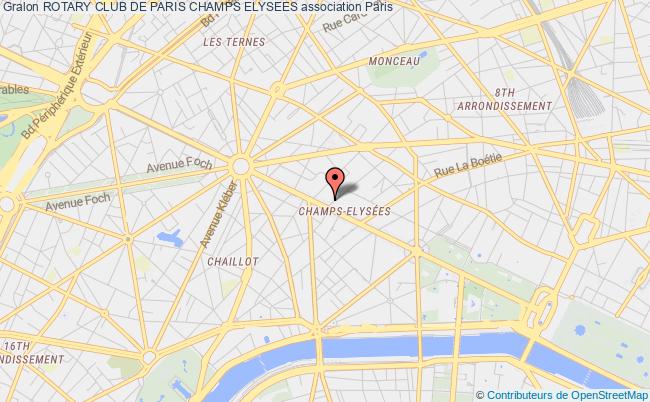 plan association Rotary Club De Paris Champs Elysees Paris