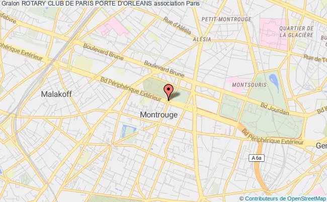 plan association Rotary Club De Paris Porte D'orleans Paris