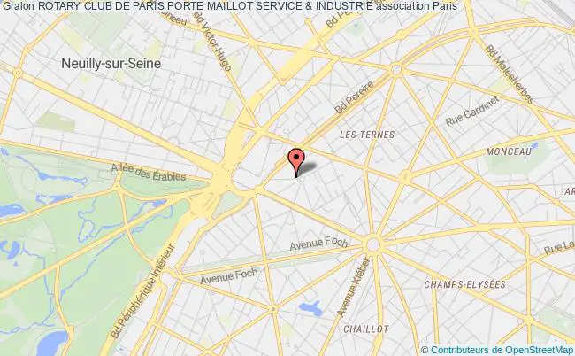 plan association Rotary Club De Paris Porte Maillot Service & Industrie Paris