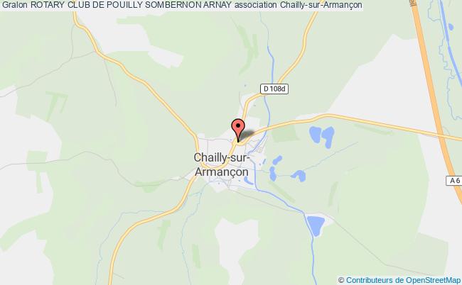 plan association Rotary Club De Pouilly Sombernon Arnay Chailly-sur-Armançon