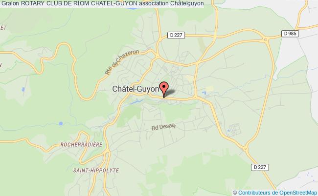 plan association Rotary Club De Riom Chatel-guyon Châtel-Guyon