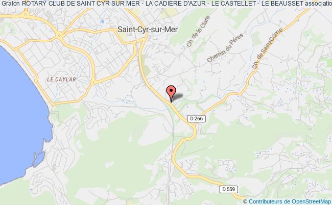 plan association Rotary Club De Saint Cyr Sur Mer - La Cadiere D'azur - Le Castellet - Le Beausset Saint-Cyr-sur-Mer
