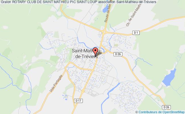 plan association Rotary Club De Saint Mathieu Pic Saint Loup Saint-Mathieu-de-Tréviers