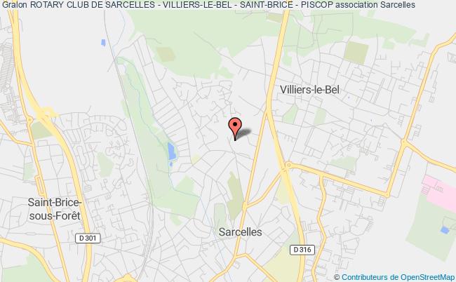 plan association Rotary Club De Sarcelles - Villiers-le-bel - Saint-brice - Piscop Sarcelles