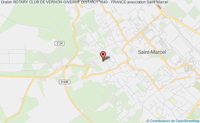 plan association Rotary Club De Vernon-giverny District 1640 - France Saint-Marcel