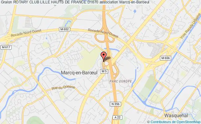 plan association Rotary Club Lille Hauts De France D1670 Marcq-en-Baroeul