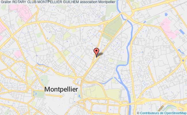 plan association Rotary Club Montpellier Guilhem Montpellier