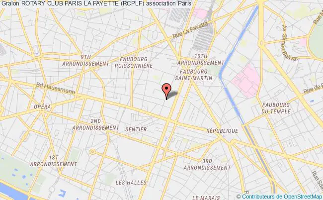 plan association Rotary Club Paris La Fayette (rcplf) Paris