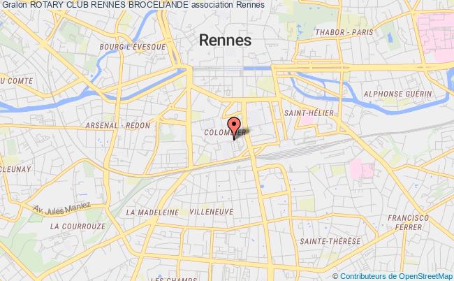 plan association Rotary Club Rennes Broceliande Rennes