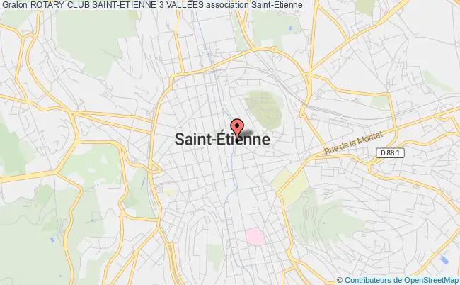 plan association Rotary Club Saint-etienne 3 VallÉes Saint-Étienne