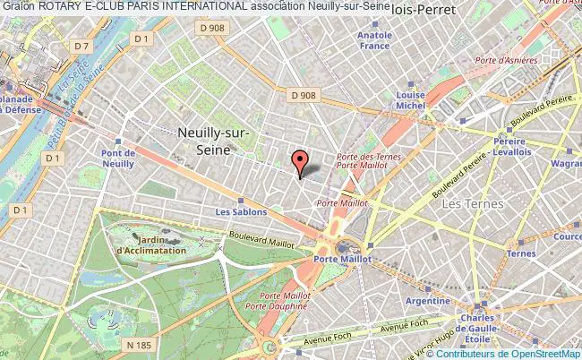 plan association Rotary E-club Paris International Neuilly-sur-Seine