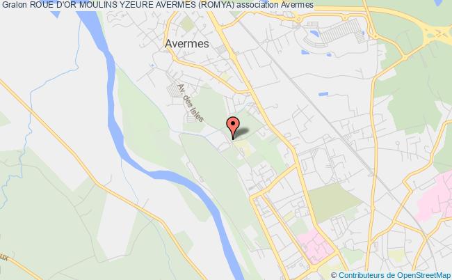 plan association Roue D'or Moulins Yzeure Avermes (romya) 