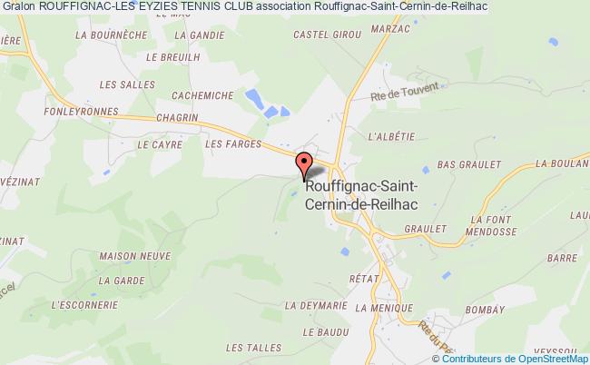 plan association Rouffignac-les Eyzies Tennis Club Rouffignac-Saint-Cernin-de-Reilhac