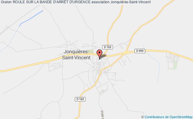plan association Roule Sur La Bande D'arrÊt D'urgence Jonquières-Saint-Vincent