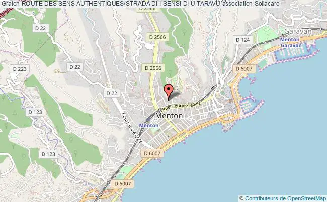 plan association Route Des Sens Authentiques/strada Di I Sensi Di U Taravu Sollacaro