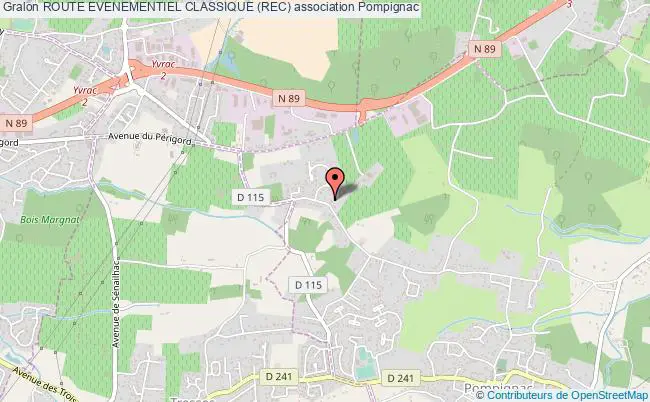 plan association Route Evenementiel Classique (rec) Pompignac