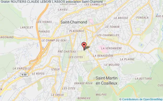 plan association Routiers Claude Lebois L'assos Saint-Chamond