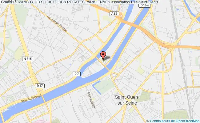 plan association Rowing Club Societe Des Regates Parisiennes L\' ILE-SAINT-DENIS