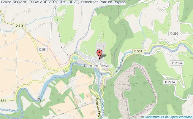 plan association Royans Escalade Vercors (reve) Pont-en-Royans