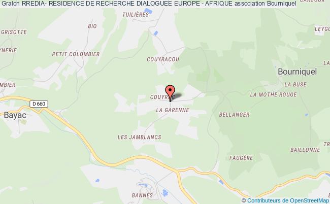 plan association Rredia- Residence De Recherche Dialoguee Europe - Afrique Bourniquel