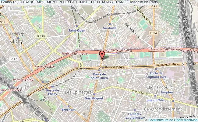 plan association R.t.d (rassemblement Pour La Tunisie De Demain) France Paris