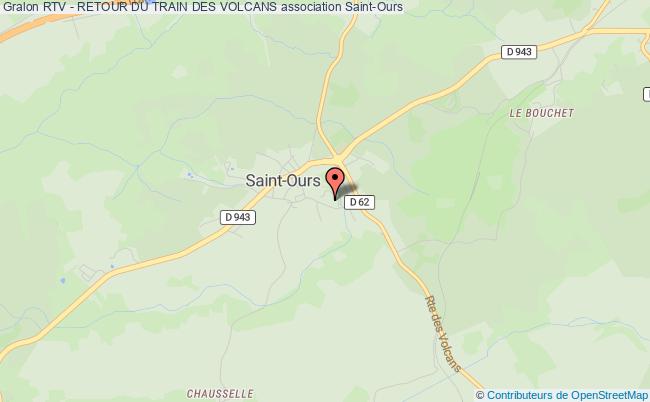 plan association Rtv - Retour Du Train Des Volcans Saint-Ours