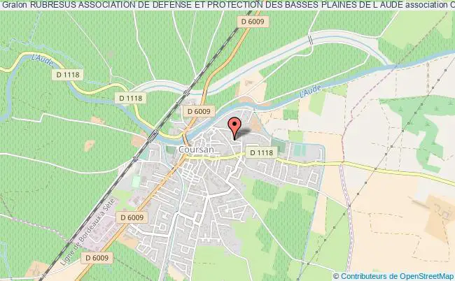 plan association Rubresus Association De Defense Et Protection Des Basses Plaines De L Aude Coursan