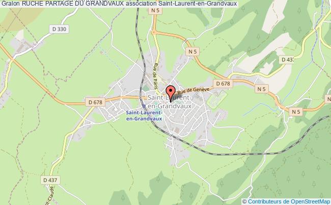 plan association Ruche Partage Du Grandvaux Saint-Laurent-en-Grandvaux