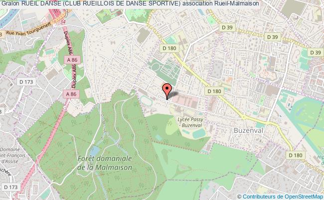 plan association Rueil Danse (club Rueillois De Danse Sportive) Rueil-Malmaison