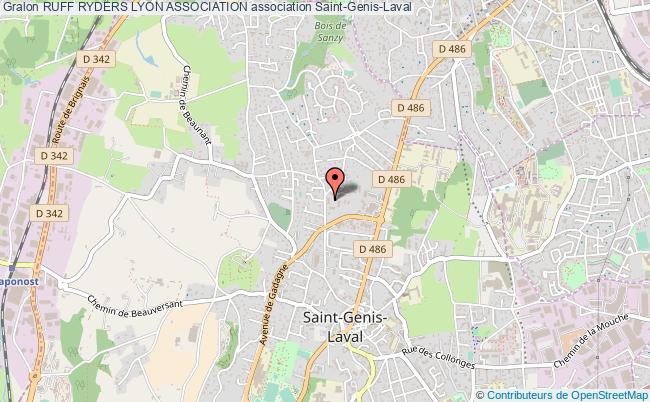 plan association Ruff Ryders Lyon Association Saint-Genis-Laval