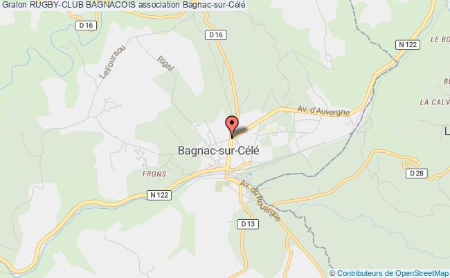 plan association Rugby-club Bagnacois Bagnac-sur-Célé