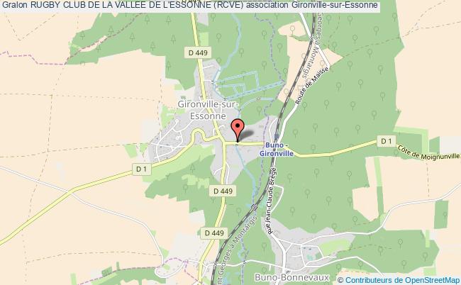 plan association Rugby Club De La Vallee De L'essonne (rcve) Gironville-sur-Essonne