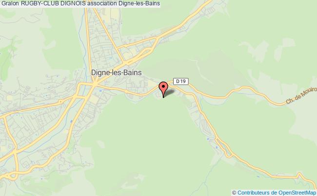 plan association Rugby-club Dignois Digne-les-Bains