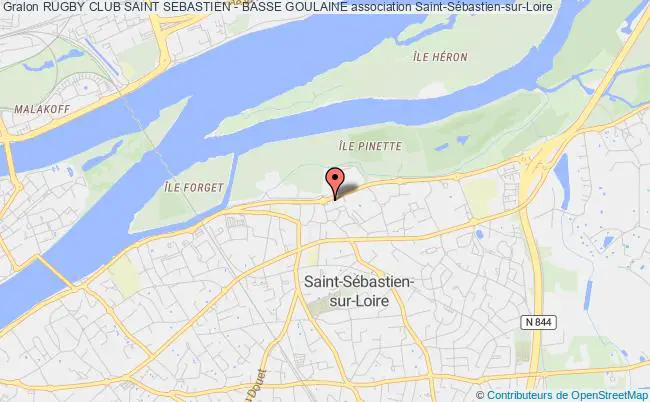 plan association Rugby Club Saint Sebastien - Basse Goulaine Saint-Sébastien-sur-Loire