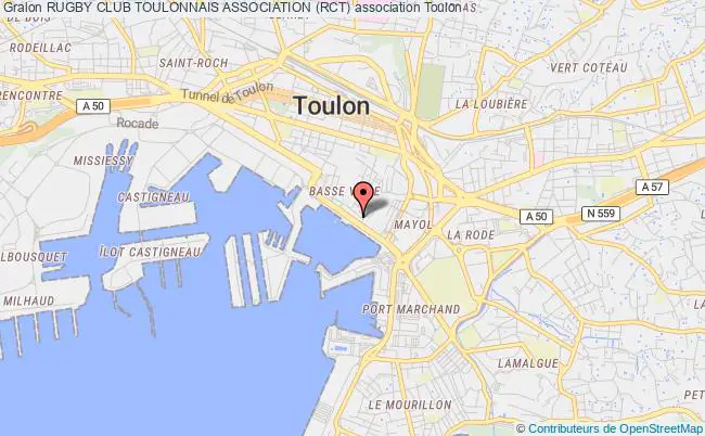 plan association Rugby Club Toulonnais Association (rct) Toulon