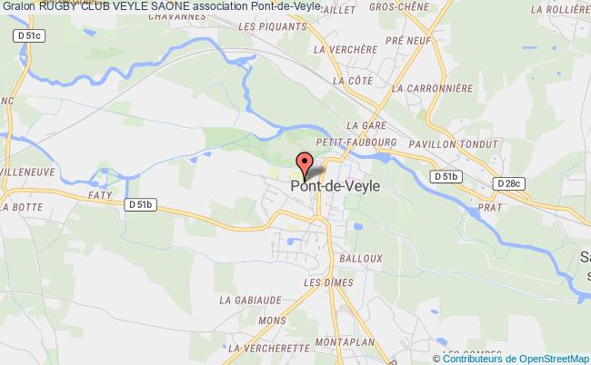 plan association Rugby Club Veyle Saone Pont-de-Veyle
