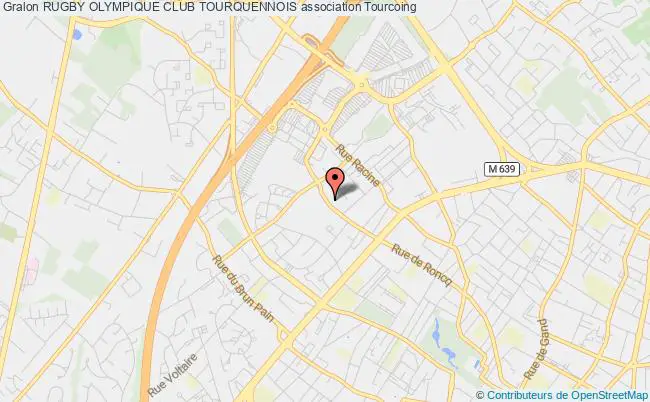 plan association Rugby Olympique Club Tourquennois Tourcoing