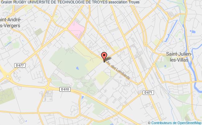 plan association Rugby Universite De Technologie De Troyes Troyes