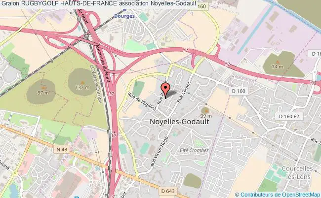 plan association Rugbygolf Hauts-de-france Noyelles-Godault