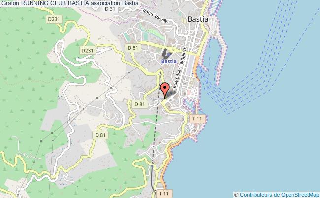 plan association Running Club Bastia Bastia