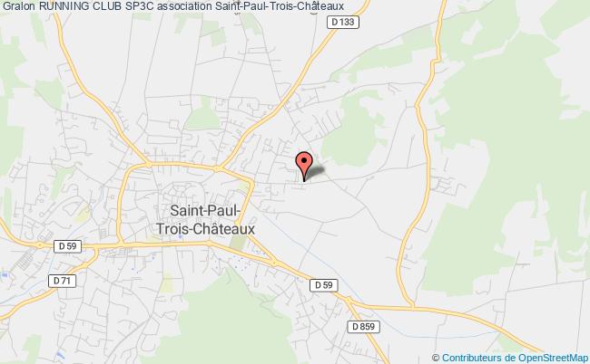 plan association Running Club Sp3c Saint-Paul-Trois-Châteaux