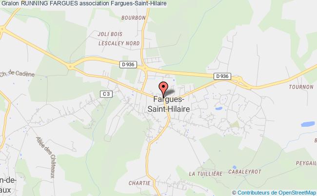 plan association Running Fargues Fargues-Saint-Hilaire