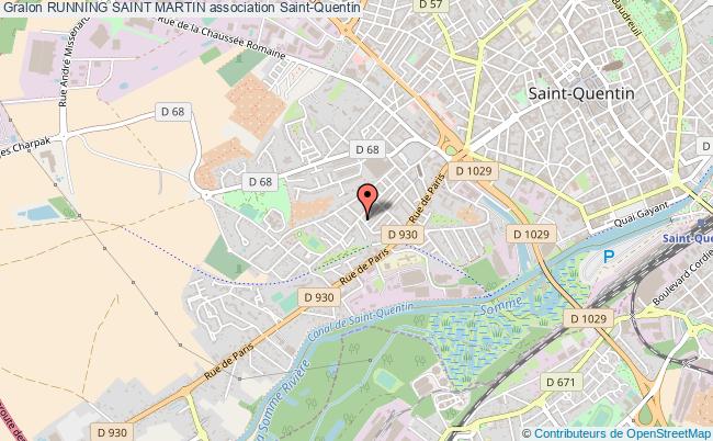 plan association Running Saint Martin Saint-Quentin
