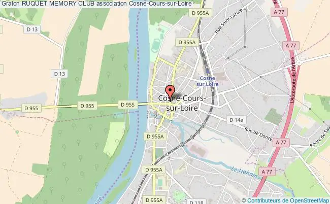 plan association Ruquet Memory Club Cosne-Cours-sur-Loire